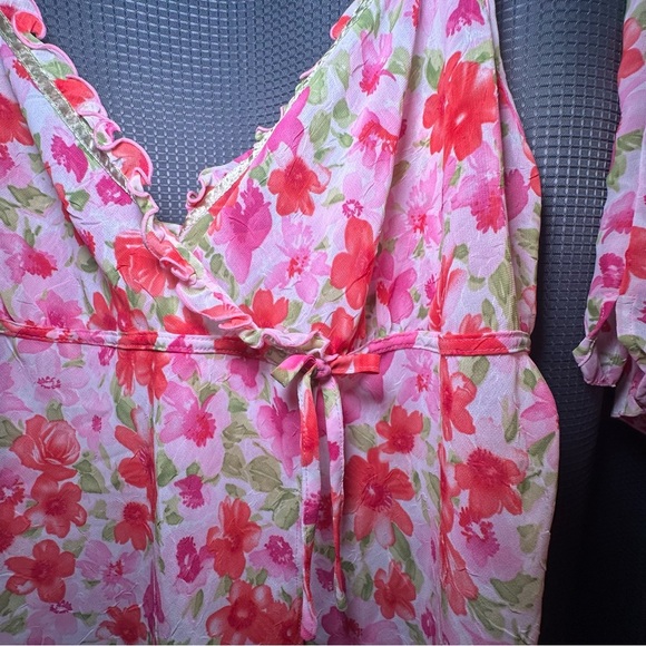 Morgan Taylor Intimates Pink Floral Camisole Set Size XL - Picture 3 of 10